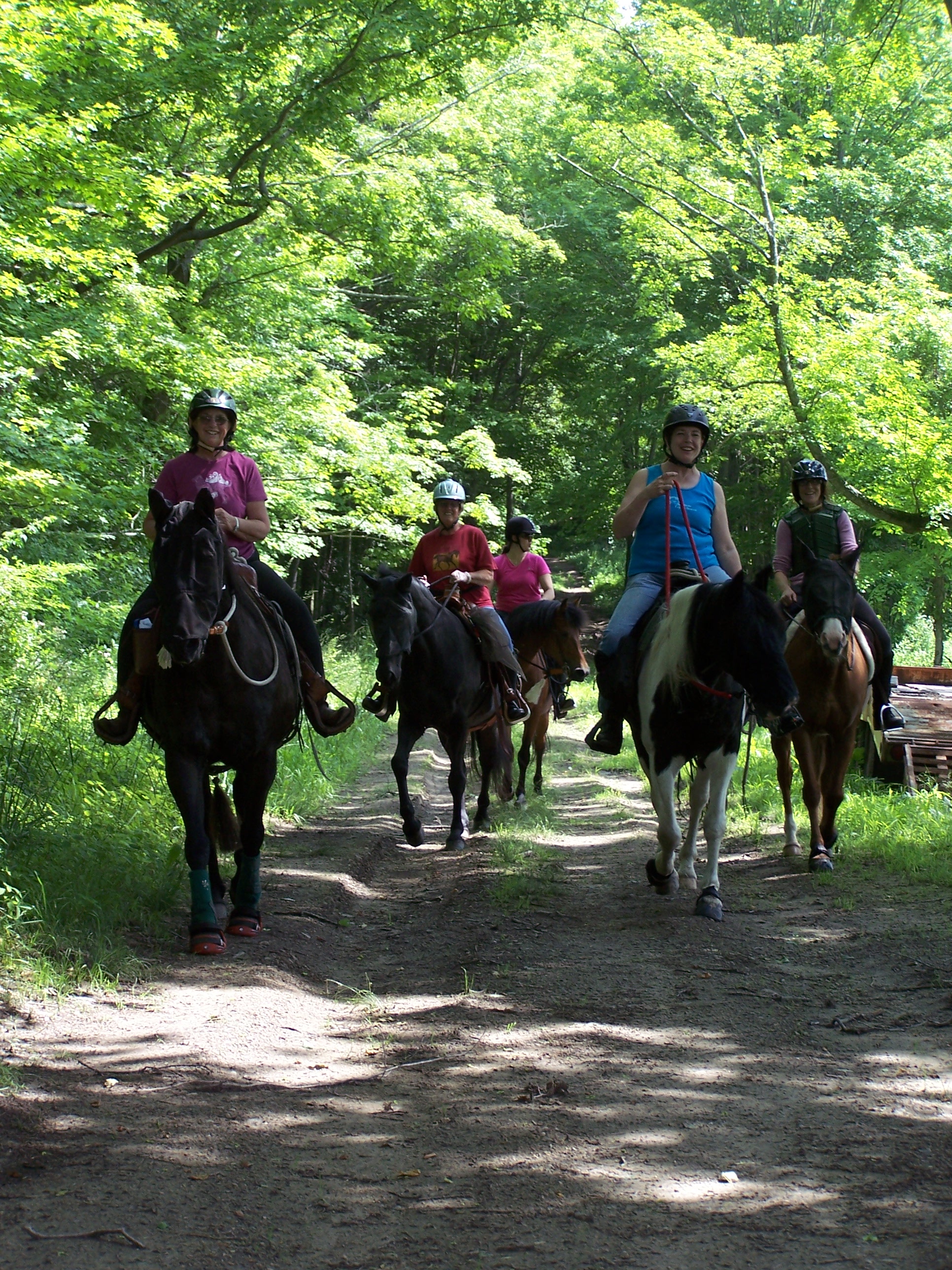 Riders on 2011 Summer Solstice Benefit Trail Ride